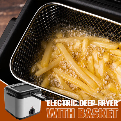 Elektrische friteuse met mand