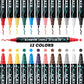 Acrylverfmarkers met dubbele punt voor nail art