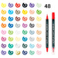 Acrylverfmarkers met dubbele punt voor nail art