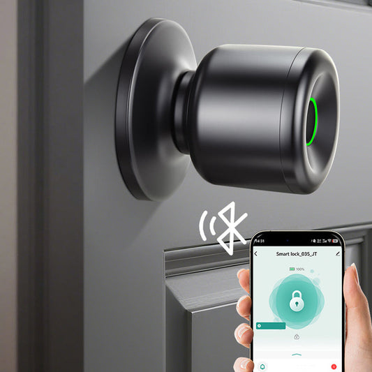 Slimme deurknop met vingerafdrukherkenning en app-bediening