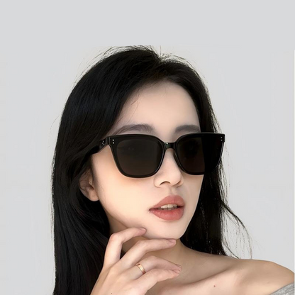 Oversized cat-eye zonnebril voor dames met gepolariseerde glazen