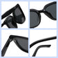 Oversized cat-eye zonnebril voor dames met gepolariseerde glazen