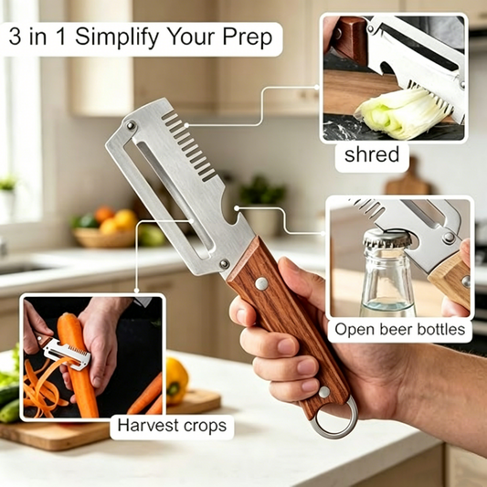Multifunctionele groenteschiller voor in de keuken