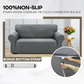 📢📢 50% KORTING !! ⏰ Bankhoes van zeer elastisch jacquard met antislipbanden