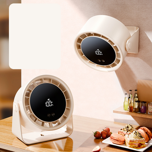 Oplaadbare USB-bureauventilator voor de slaapkamer