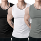 Geribbelde mouwloze tanktop voor heren