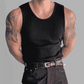 Geribbelde mouwloze tanktop voor heren