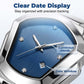 Heren Ruitvormig Quartz Horloge