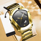 Heren Ruitvormig Quartz Horloge