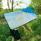 Zon- en regenbeschermende cape met capuchon voor op het werk