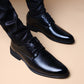Klassieke vintage spitse neus schoenen voor heren