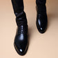 Klassieke vintage spitse neus schoenen voor heren