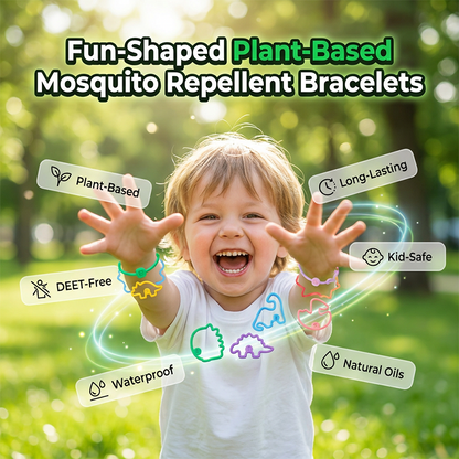 Leuk gevormde, plantaardige muggenwerende armbandjes
