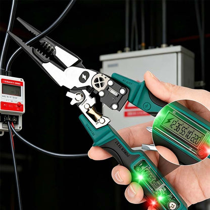 8-in-1 digitale elektriciens tang met spanningsmeter