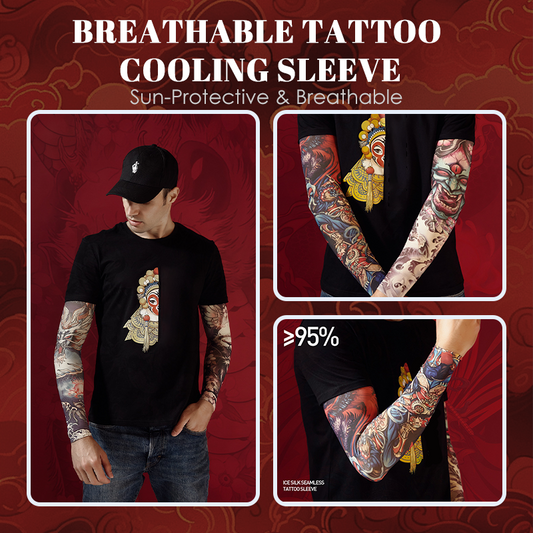 Zonbeschermende en ademende koelhoes voor tatoeages