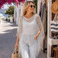 💐Zomerse metallic gehaakte strandjurk – Lichtgewicht, soepel vallend en moeiteloos stijlvol