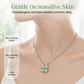 Magnetische ketting met klavertje vier voor dames