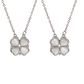 Magnetische ketting met klavertje vier voor dames