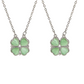 Magnetische ketting met klavertje vier voor dames