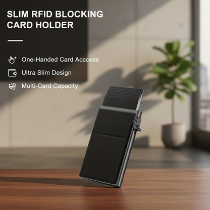Slanke pop-up kaarthouder met RFID-blokkering