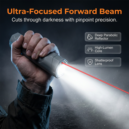 Infrarood laserzaklamp met COB magnetische voet