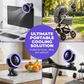 🌬️ USB-turboventilator voor wandmontage met digitaal display en stevige klem 💤 Ultrastille koeling ’s nachts, in alle richtingen draaibaar – vandaag 50% korting