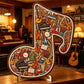 Houten puzzel met muzieknoten