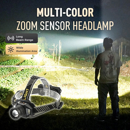 Koplamp met meerkleurige zoomsensor