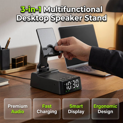 3-in-1 Bluetooth-luidspreker met telefoonstandaard