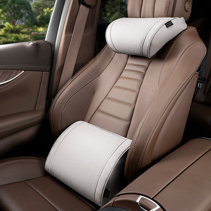 🚗Ergonomic Headrest and Lumbar Support Set for Car Seats