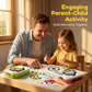 Creatieve 3D paddenstoelpuzzel met pinnetjes