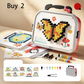 Creatieve 3D paddenstoelpuzzel met pinnetjes