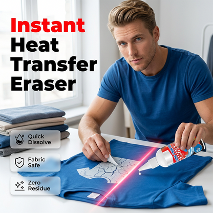 ⚰️✨ 50% KORTING! Stop met het dragen van die lelijke opdruk die je er met geen mogelijkheid afkreeg! Deze snelle lijmverwijderaar tilt de transfer eraf, absorbeert de lijm, en laat je stof maagdelijk schoon achter – alsof de print er nooit heeft geze