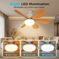 2-in-1 slimme plafondventilator met verlichting