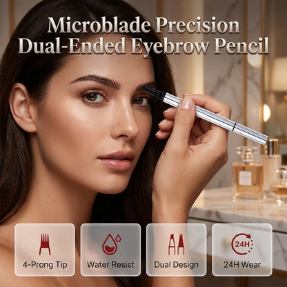Dubbelzijdig, waterdicht microblading wenkbrauwpotlood
