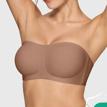 Naadloze strapless draadloze bandeau-bh