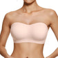 Naadloze strapless draadloze bandeau-bh