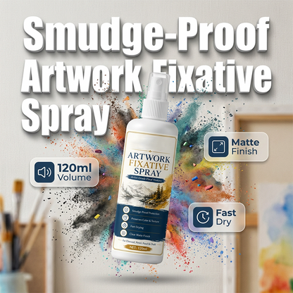 🥳HETE UITVERKOOP 2026🥳💞Meer dan 50.000 verkocht!🎨🖌️ 50% korting! Sneldrogende fixatiespray – Beschermt houtskool en pastelkrijt tegen vlekken. Ultrafijne nevel, geen druppels. Matte finish, kleuren blijven helder! 🛡️✨
