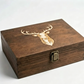 Houten jachtherinneringsdoos