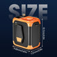 Draagbare buitenventilator die om de taille gehangen kan worden.