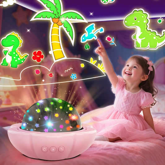 2-in-1 Galaxy Projector Nachtlampje met Projectiefilms