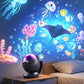Nachtlampje met oceaan- en sterrenhemelprojector en muziek voor de kinderkamer