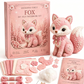 Roze doe-het-zelf vilt patchworkset