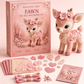 Roze doe-het-zelf vilt patchworkset