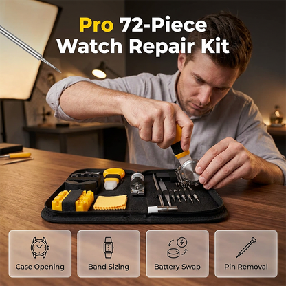 📢📢 50% KORTING!! ⏰Pro-reparatieset voor horloges – Meester elke tik