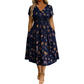 🔥 50% KORTING ✨ Bloemenjurk met V-Hals 👗 Slankmakende pasvorm & verborgen zakken voor dagelijks comfort