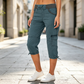 Cargo-capribroek met hoge taille voor dames
