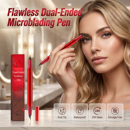 Waterdichte microblading wenkbrauwpen met dubbele uiteinden