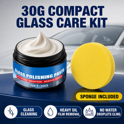 🚗💎 50% KORTING! Alsof je een gummetje voor je voorruit hebt dat oliefilm, waas en schittering in 1 veeg wegpoetst! Kraakhelder zicht, regen parelt eraf – rijden alsof je net een nieuwe ruit hebt.
