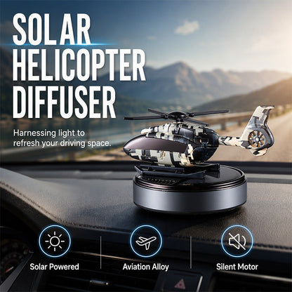 Solar Powered Rotating Helicopter Car Aroma Diffuser